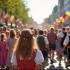 Beeld van een festival in België