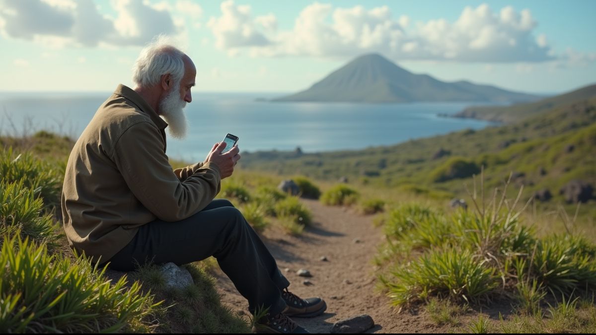 Charles Darwin op de Galápagos-eilanden