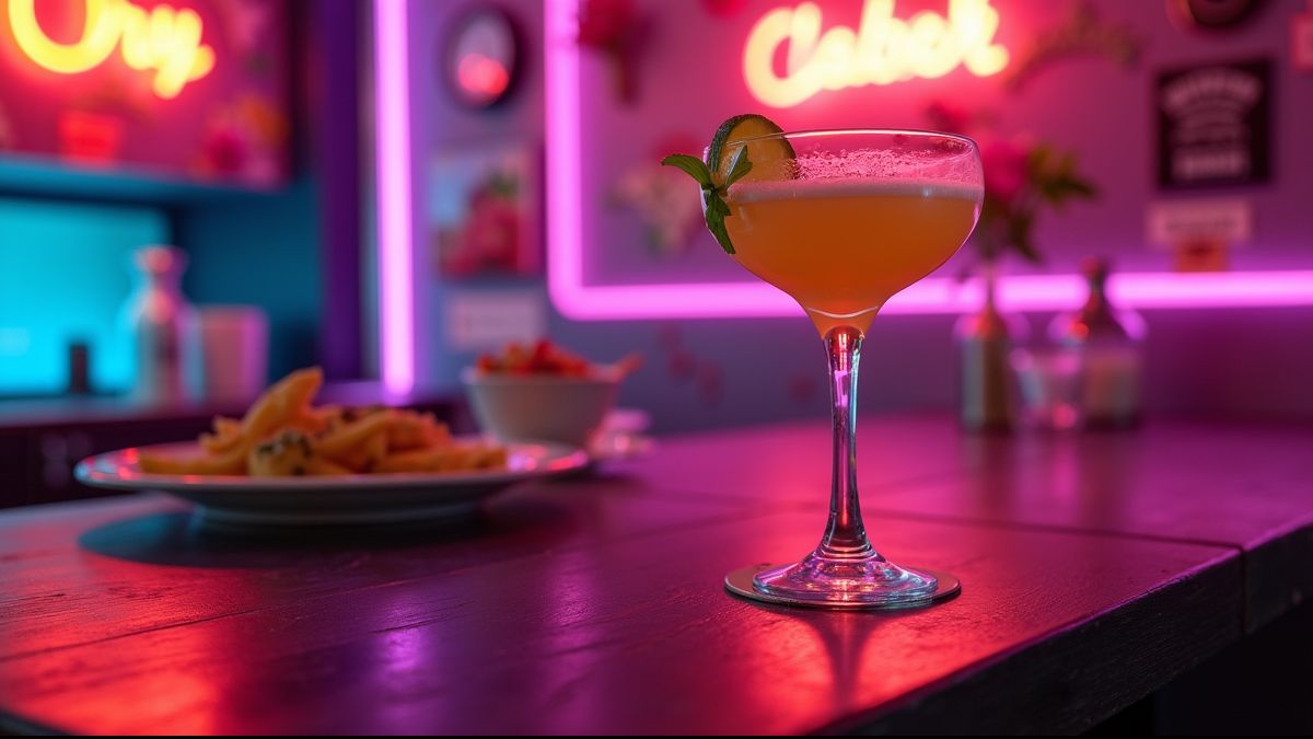 Futuristische cocktails en retro maaltijden