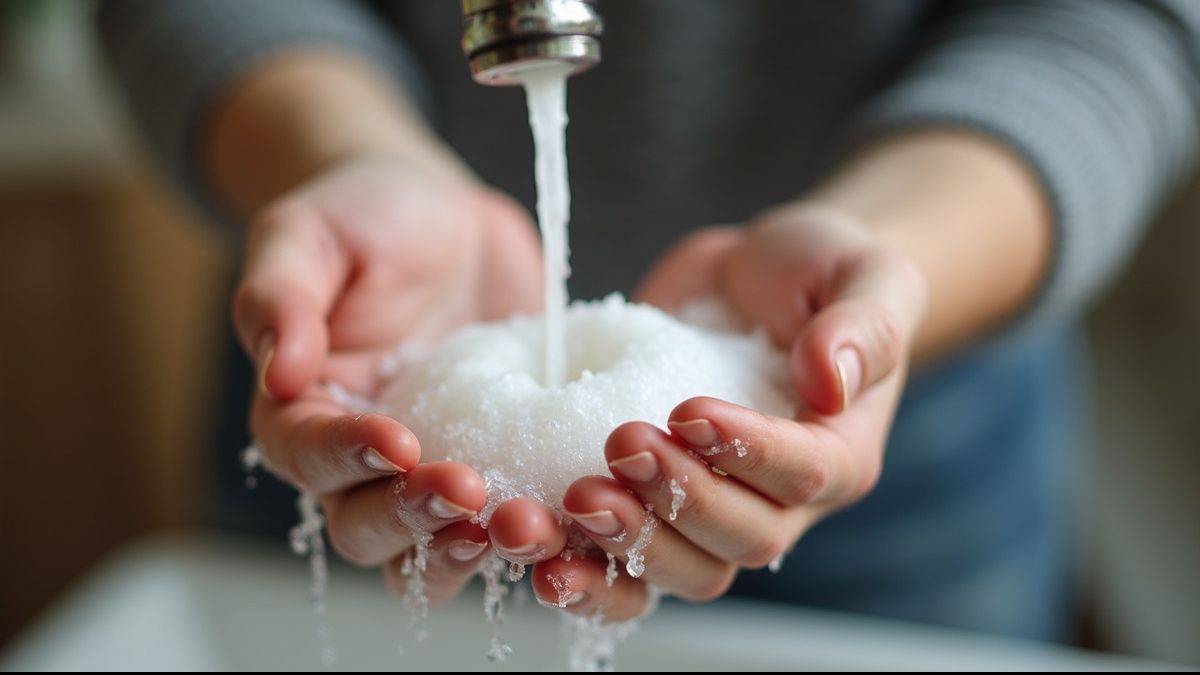 Handen wassen onder de kraan