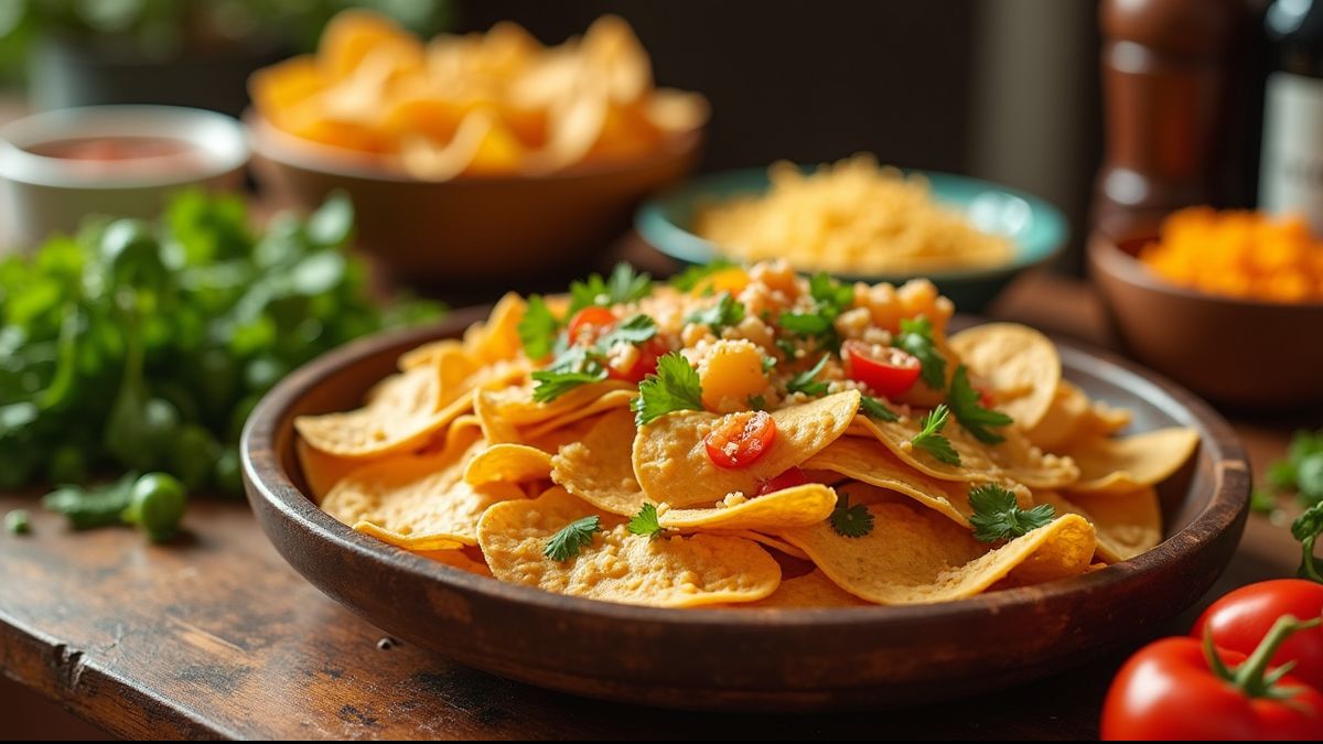 Ingrediënten voor het maken van nacho's