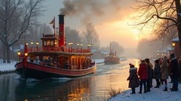 Sinterklaas viering in een Vlaamse huiskamer.