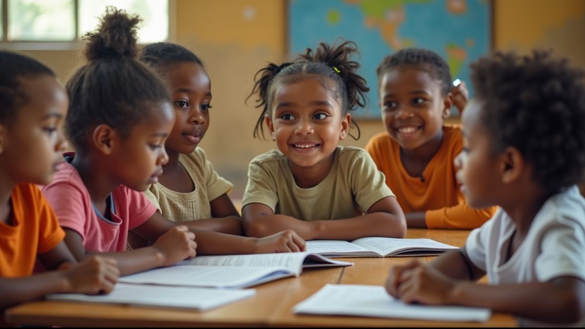 Kinderen leren over gendergelijkheid in de klas