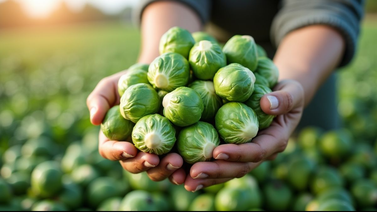 Milieuvriendelijke spruitjes boerderij in België