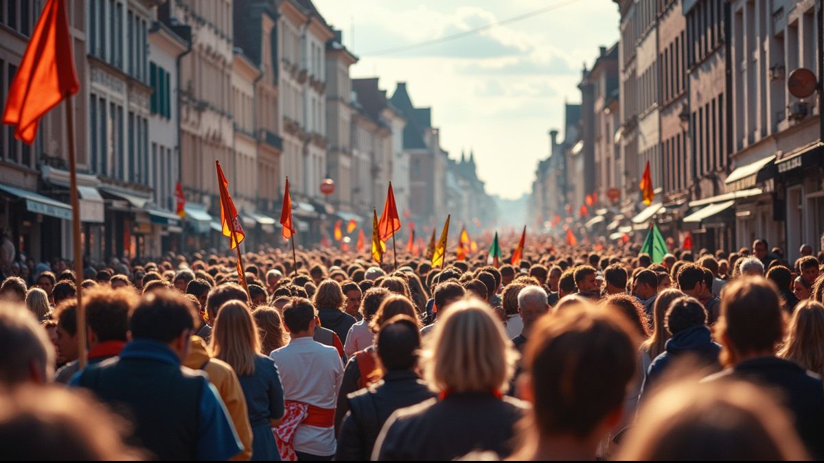 Parade tijdens Hemelvaart in België