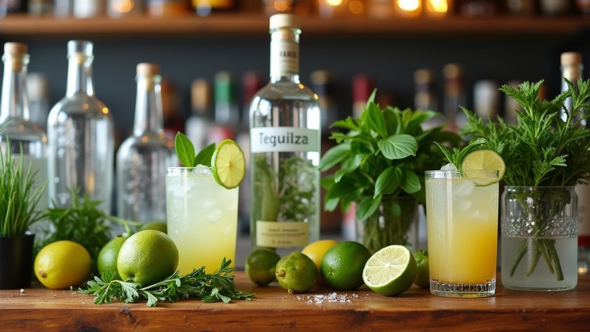 Thuisbar voor het maken van margarita's