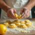 Tortellini being made in an Italian kitchen