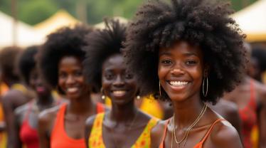 Vibrant celebration of Afro hairstyles at Wereld Afrodag.