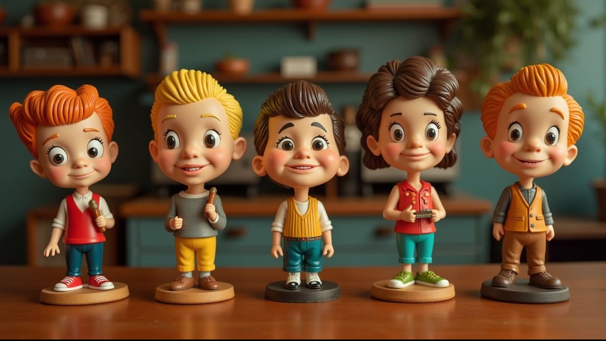 Vintage bobbleheads uit de jaren 60